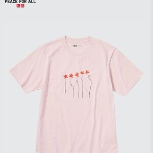 Uniqlo Light Pink Graphic Tee
